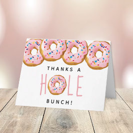 Modern Donut Girls Baby Shower Sprinkle Tack Kort