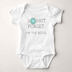 Modern Donut Glöm Baby kroppsdräkt en biet T Shirt
