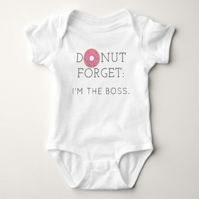 Modern Donut Glöm Baby, kroppsdräkt ett-biet T Shirt (Framsida)