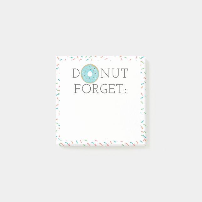 Modern Donut Glöm Post-it Notes (Framsida)