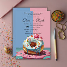 Modern Donut Sprinkles Gender Neutral Baby Shower