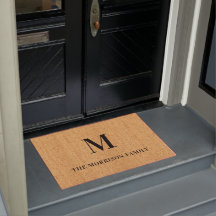 Modern doormat för lantbruksfamiljens familj