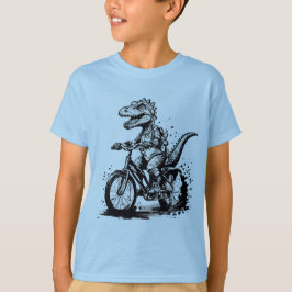 Modern dosoaur på Bike Kids Basic T-shirt - Blu
