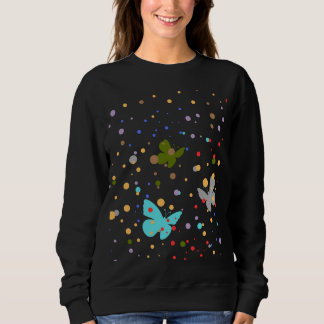 Modern dots & Butterfly, sommarkvinnor T Shirt