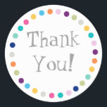 Modern Dots Tack Sticker Runt Klistermärke<br><div class="desc">Modern Dots Tack Sticker</div>