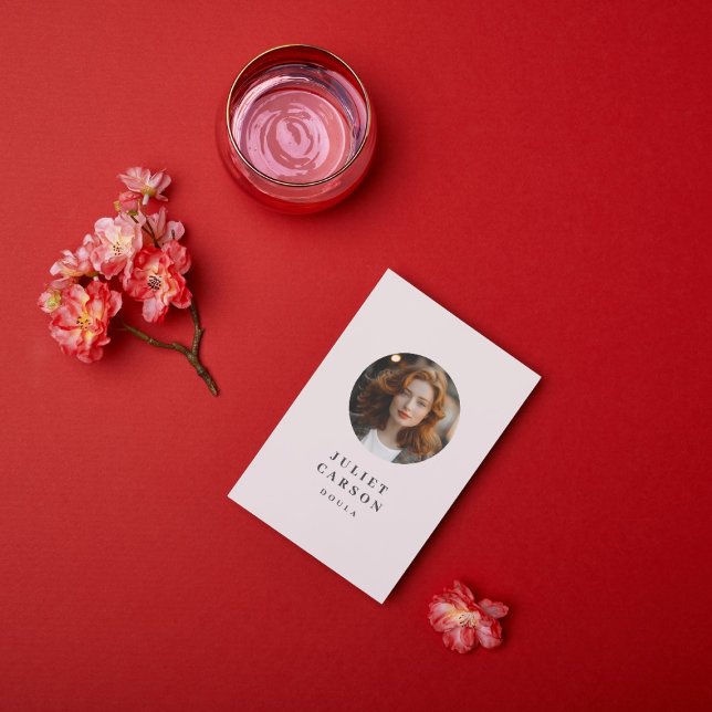 Modern Doula Barnmorska Foto Affärskort Visitkort (Skapare uppladdad)