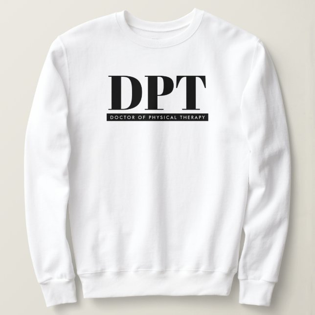 Modern DPT Doktor i fysikterapi T Shirt (Design framsida)