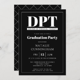 Modern DPT Doktor i Studenten vid fysisk terapi Inbjudningar