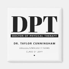 Modern DPT Doktor i Studenten vid fysisk terapi Magnet