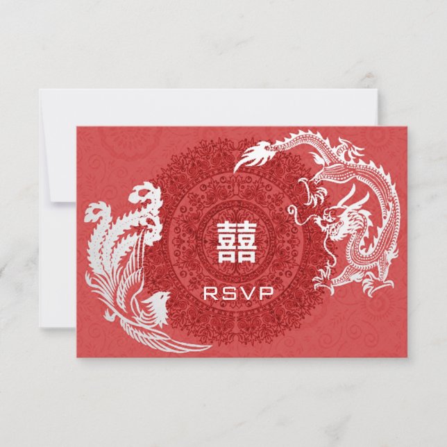 Modern dragon-Phoenix Chinese Bröllop OSA (Framsida)