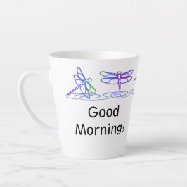 Modern Dragonfly Personlig Latte Mugg