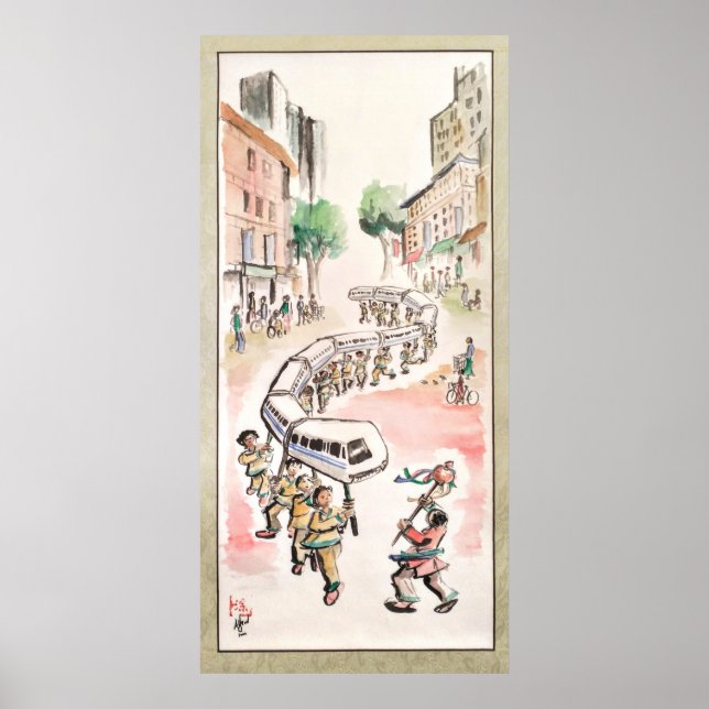 Modern draktandare poster (Framsidan)