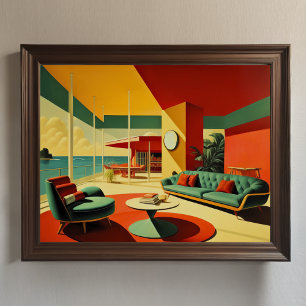 Modern Dream House i mitten av århundradet OLD VER Poster