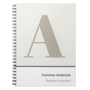 Modern Dristig Minimalistisk Professionell Anteckningsbok