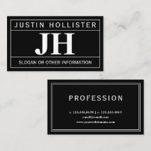 Modern Dristig Professionell | Svart & Vitt