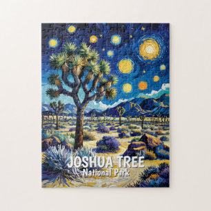 Modern drömlik Joshua Tree Mojave-öken vandring Pussel