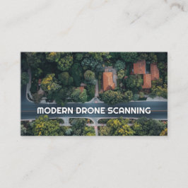 Modern Drone Scanning Skyline Photography Visitkort