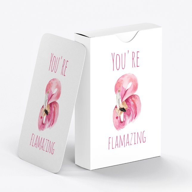 Modern du står inför Rosa Flamingo Casinokort (Skapare uppladdad)
