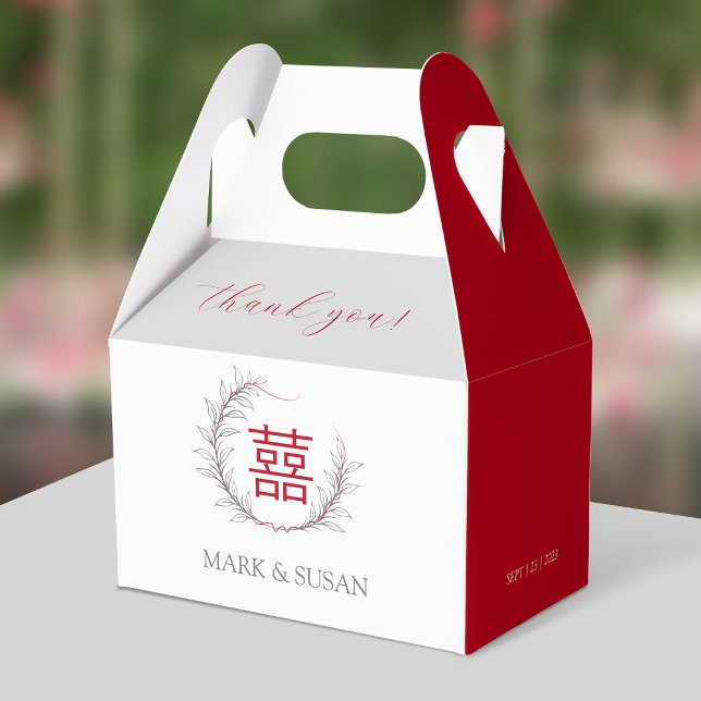 Modern Dubbla Happity Bröllop Tack Presentaskar (Skapare uppladdad)