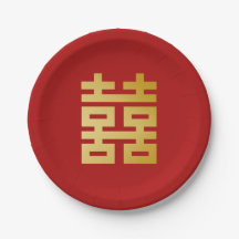 Modern Dubbla lycka Bröllop Guld