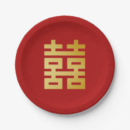 Modern Dubbla lycka Bröllop Guld