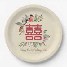 Modern Dubbla - lycka i kinesiska Bröllop