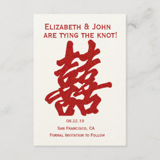 Modern Dubbla - lycka Spara datum Datumet