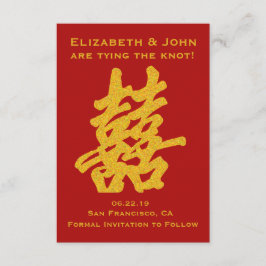 Modern Dubbla - lycka Spara datum Datumet