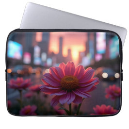 Modern Dusk Daisies 13' Laptop Fodral