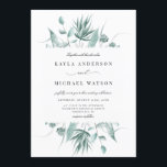 Modern Dusty Blue Eucalyptus Greenery Bröllop Inbjudningar<br><div class="desc">Den här moderna vattenfärgen eukalyptus bröllop visar namn vid elegantens manusjus. Den dammiga gröna blommigten är perfekt för en vinter eller trädgård vår bröllop och fungerar lika bra för en sofistikerad inomhusmiljö och för en party av boho-chic i en rustik ladugård.</div>