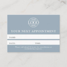 Modern Dusty Blue Professional Simple Reminder