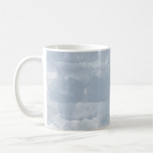 Modern Dusty Blue Push Strokes Kaffemugg