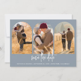 Modern Dusty Blue Spara Datumet