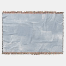 Modern Dusty Blue Watercolor-penseldrag Filt