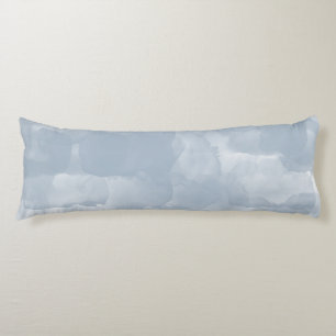 Modern Dusty Blue Watercolor-penseldrag Kroppskudde