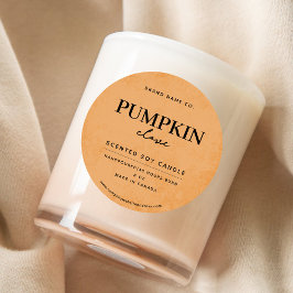 Modern Dusty Orange Rustic Runt Klistermärke
