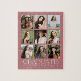 Modern Dusty Ro 9 Photo Collage Studenten Pussel