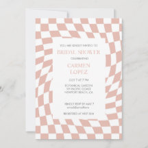 Modern Dusty Ro Checked Möhippa