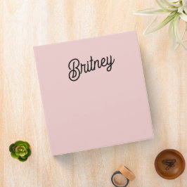 Modern  Dusty Rosa Monogram och Namn