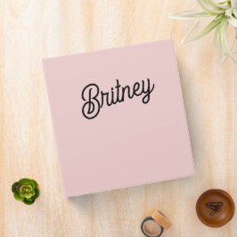 Modern  Dusty Rosa Monogram och Namn