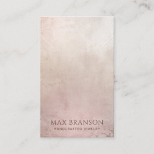 Modern Dusty Rosa Necklace Visning Card Visitkort