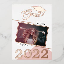 Modern Dusty Rosa Student 2 Photo Studenten