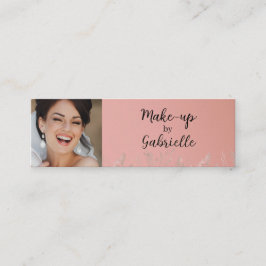 Modern Dusty Rose Botanical Photo Script QR Code