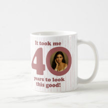 Modern Dusty Rose Fabulous 40th Birthday Women
