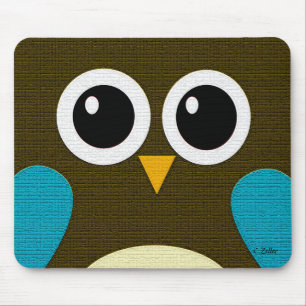 Modern dyftuggla Mousepad Musmatta