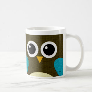 Modern dyftugglamugg kaffemugg