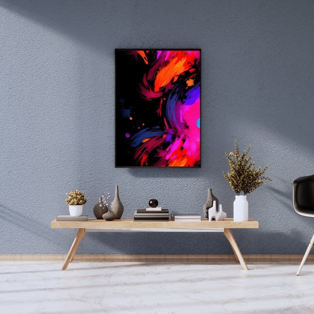 Modern dynamisk Abstrakt med fet Färg-explosion Fototryck (Skapare uppladdad)