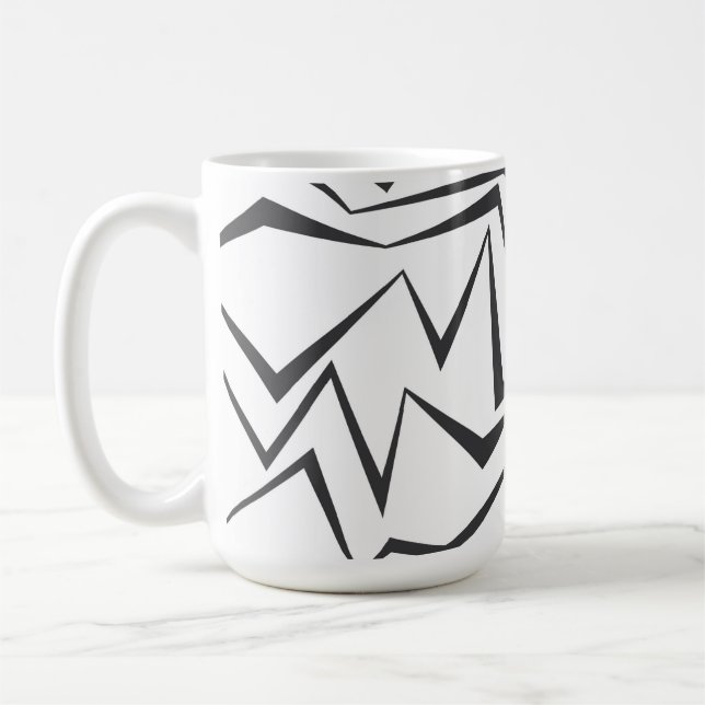 Modern, dynamisk, enkel, fet abstrakt grafik kaffemugg (Vänster)