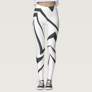 Modern, dynamisk, enkel, fet abstrakt grafik leggings