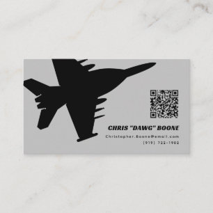 Modern EA-18G Growler Fighter Jet Visitkort